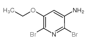 2,6-Dibromo-5-ethoxypyridin-3-amine Structure