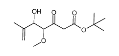 tert-butyl 5-hydroxy-4-methoxy-6-methyl-3-oxo-6-heptenoate结构式