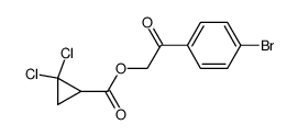 2,2-dichloro-cyclopropanecarboxylic acid-(4-bromo-phenacyl ester) Structure