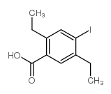 2,5-二乙基-4-碘苯甲酸结构式