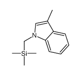 trimethyl-[(3-methylindol-1-yl)methyl]silane Structure