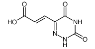 (E)-5-(2-carboxyvinyl)-6-azauracil结构式
