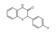 2-(4-fluorophenyl)-3-oxo-3,4-dihydro-2H-1,4-benzothiazine结构式