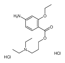 3-(4-azaniumyl-2-ethoxybenzoyl)oxypropyl-diethylazanium,dichloride Structure