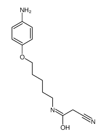 N-[5-(4-aminophenoxy)pentyl]-2-cyanoacetamide Structure