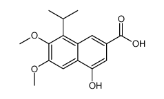 4-Hydroxy-8-isopropyl-6,7-dimethoxy-2-naphthoic acid Structure
