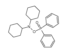 ((dicyclohexylamino)oxy)diphenylphosphine oxide结构式