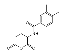 3,4-dimethyl-N-benzoyl-DL-glutamic anhydride Structure