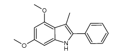 4,6-dimethoxy-3-methyl-2-phenyl-1H-indole Structure