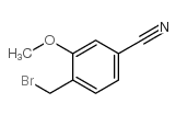 4-(溴甲基)-3-甲氧基苯甲腈结构式