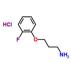 3-(2-fluorophenoxy)propan-1-amine hydrochloride Structure