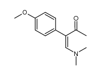 4-dimethylamino-3-(4-methoxy-phenyl)-but-3-en-2-one结构式