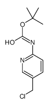 [5-(氯甲基)吡啶-2-基]氨基甲酸叔丁酯结构式