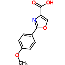 2-(4-Methoxyphenyl)-1,3-oxazole-4-carboxylic acid结构式