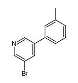 3-溴-5-(3-甲基苯基)吡啶结构式