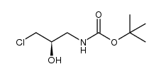 tert-Butyl (R)-(3-chloro-2-hydroxypropyl)carbamate Structure