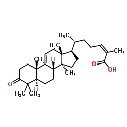 (24Z)-3-Oxolanosta-9(11),24-dien-26-oic acid structure