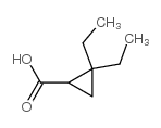 2,2-二乙基环丙烷羧酸结构式