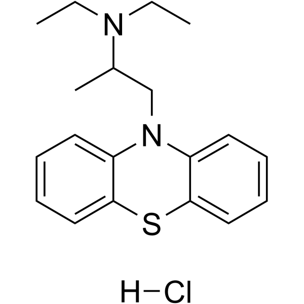 10-[2-DIETHYLAMINOPROPYL]PHENOTHIAZINE structure