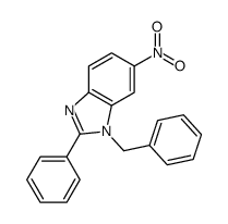 1-benzyl-6-nitro-2-phenylbenzimidazole结构式