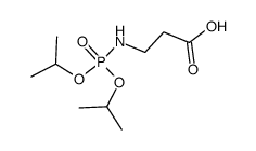 N-(Diisopropyloxyphosphoryl)-β-Ala-OH Structure
