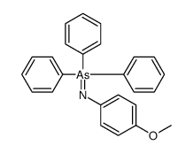 (4-methoxyphenyl)imino-triphenyl-λ5-arsane Structure