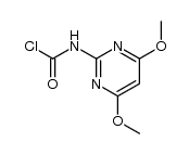 4,6-dimethoxypyrimidin-2-ylcarbamoyl chloride Structure
