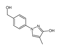 2-[4-(hydroxymethyl)phenyl]-4-methyl-1H-pyrazol-5-one结构式