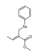 methyl 2-(phenylselanylmethyl)but-2-enoate Structure
