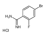 4-Bromo-2-fluorobenzimidamide hydrochloride Structure
