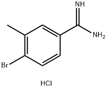 4-Bromo-3-methyl-benzamidine hydrochloride Structure