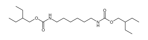 N,N'-hexanediyl-bis-carbamic acid bis(2-ethylbutyl) ester结构式