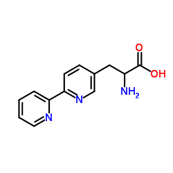 3-([2,2'-联吡啶]-5-基)-2-氨基丙酸结构式