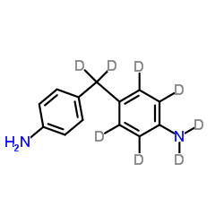4-[(4-Aminophenyl)(2H2)methyl](2H6)aniline结构式