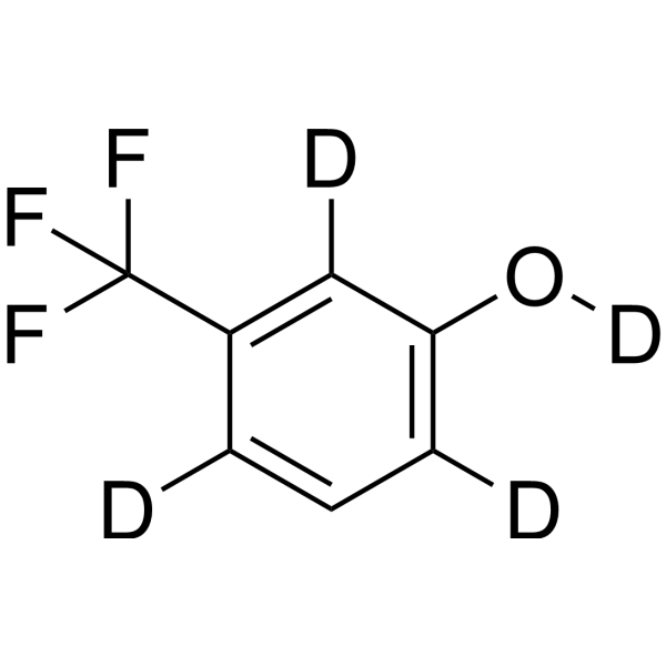 3-(Trifluoromethyl)phenol-d4结构式