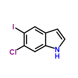 6-Chloro-5-iodo-1H-indole Structure