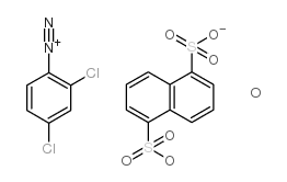 2,4-dichlorobenzenediazonium,naphthalene-1,5-disulfonate,hydrate structure