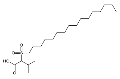2-hexadecylsulfonyl-3-methylbutanoic acid Structure