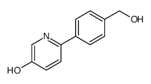 6-[4-(hydroxymethyl)phenyl]pyridin-3-ol结构式