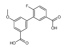 3-(3-carboxy-5-methoxyphenyl)-4-fluorobenzoic acid结构式