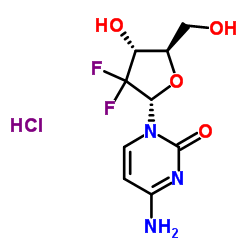 (2S)-Gemcitabine-13C,15N2 hydrochloride Structure