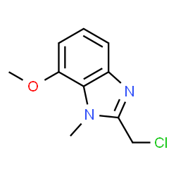 2-(chloromethyl)-7-Methoxy-1-Methyl-1H-benzo[d]imidazole Structure