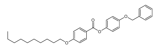 (4-phenylmethoxyphenyl) 4-decoxybenzoate结构式
