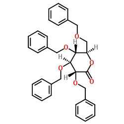 2,3,4,6-TETRA-O-BENZYL-D-GLUCONO-1,5-LACTONE structure