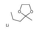 lithium,2-methyl-2-propyl-1,3-dioxolane Structure