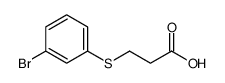 3-(3-溴苯基硫代)丙酸结构式