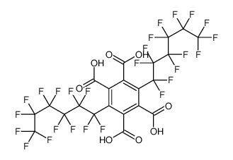 3,6-bis(1,1,2,2,3,3,4,4,5,5,6,6,6-tridecafluorohexyl)benzene-1,2,4,5-tetracarboxylic acid Structure