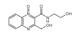 2-((2-hydroxyethyl)carbamoyl)-3-(hydroxymethyl)quinoxaline 1-oxide Structure