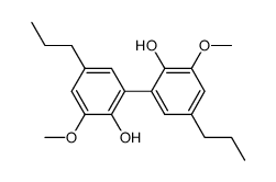 2,2'-dihydroxy-3,3'-dimethoxy-5,5'-dipropyl-1,1'-biphenyl结构式