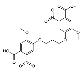 4,4'-(丙烷-1,3-二基双(氧基))双(5-甲氧基-2-硝基苯甲酸)结构式